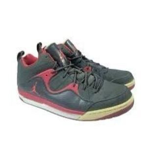 Nike Jordan Men's Size 12 Flight Tr'97 Mid Sneakers Black Red Basketball Shoes